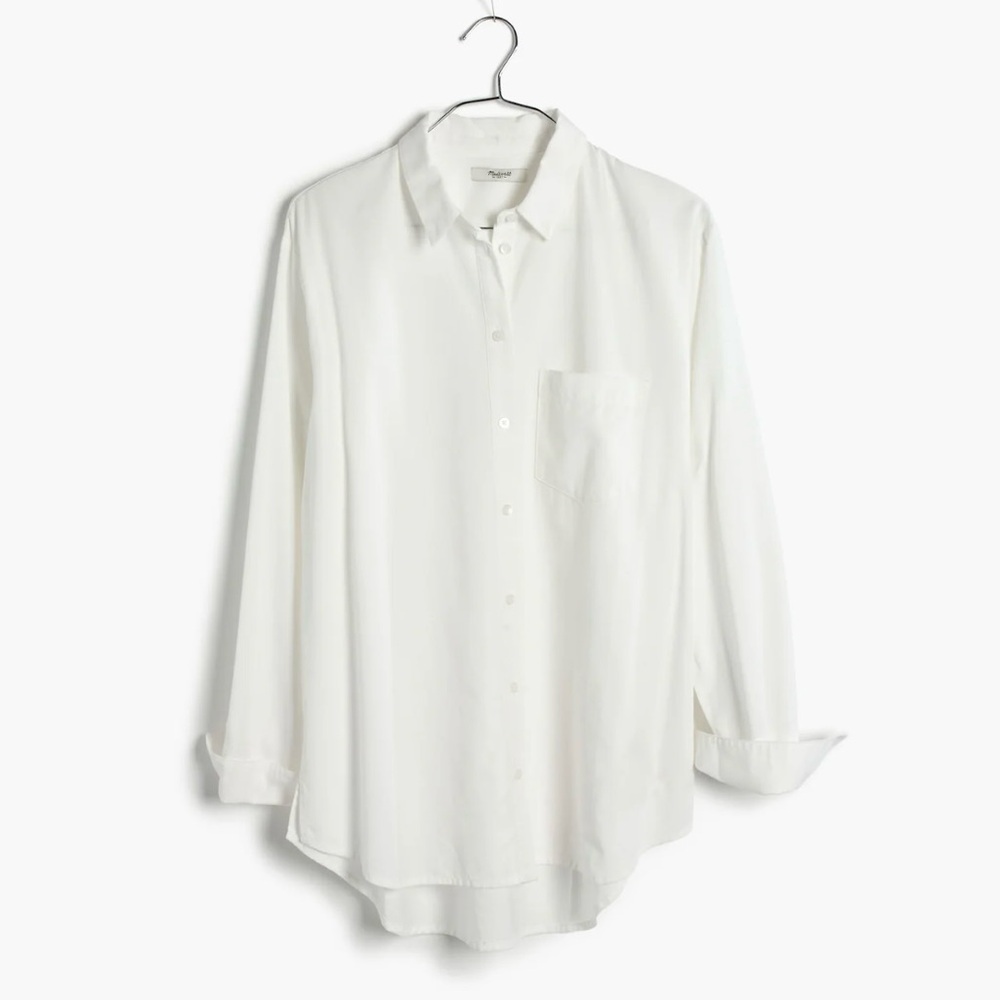 Madewell White Button Down Shirt